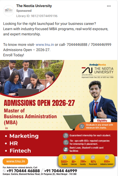 The Neotia University Creative 1